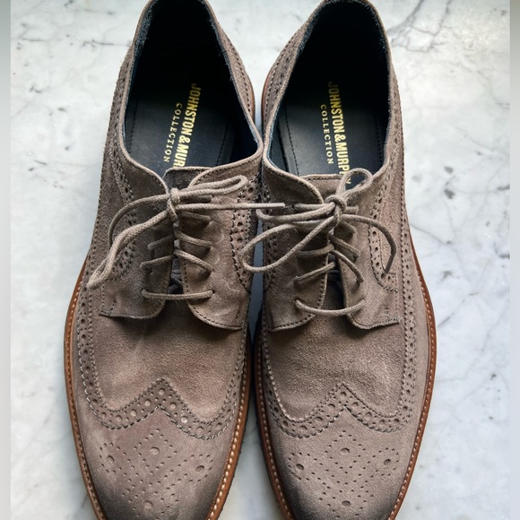Johnston & Murphy Other - Mens Johnston & Murphy Jensen Longwing Suede Shoes
